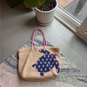 Vera Bradley Wicker Tote Bag